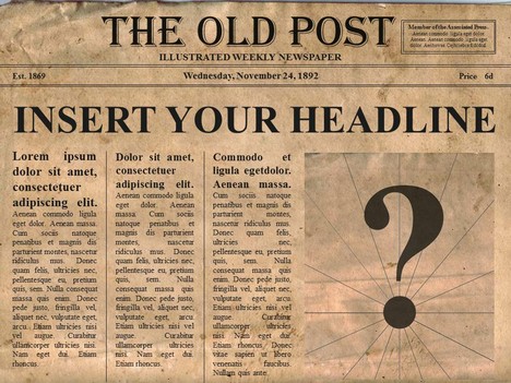 Free Editable Old Newspaper Powerpoint Template